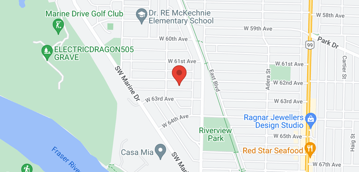 map of 1856 W 62ND AVENUE